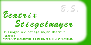 beatrix stiegelmayer business card